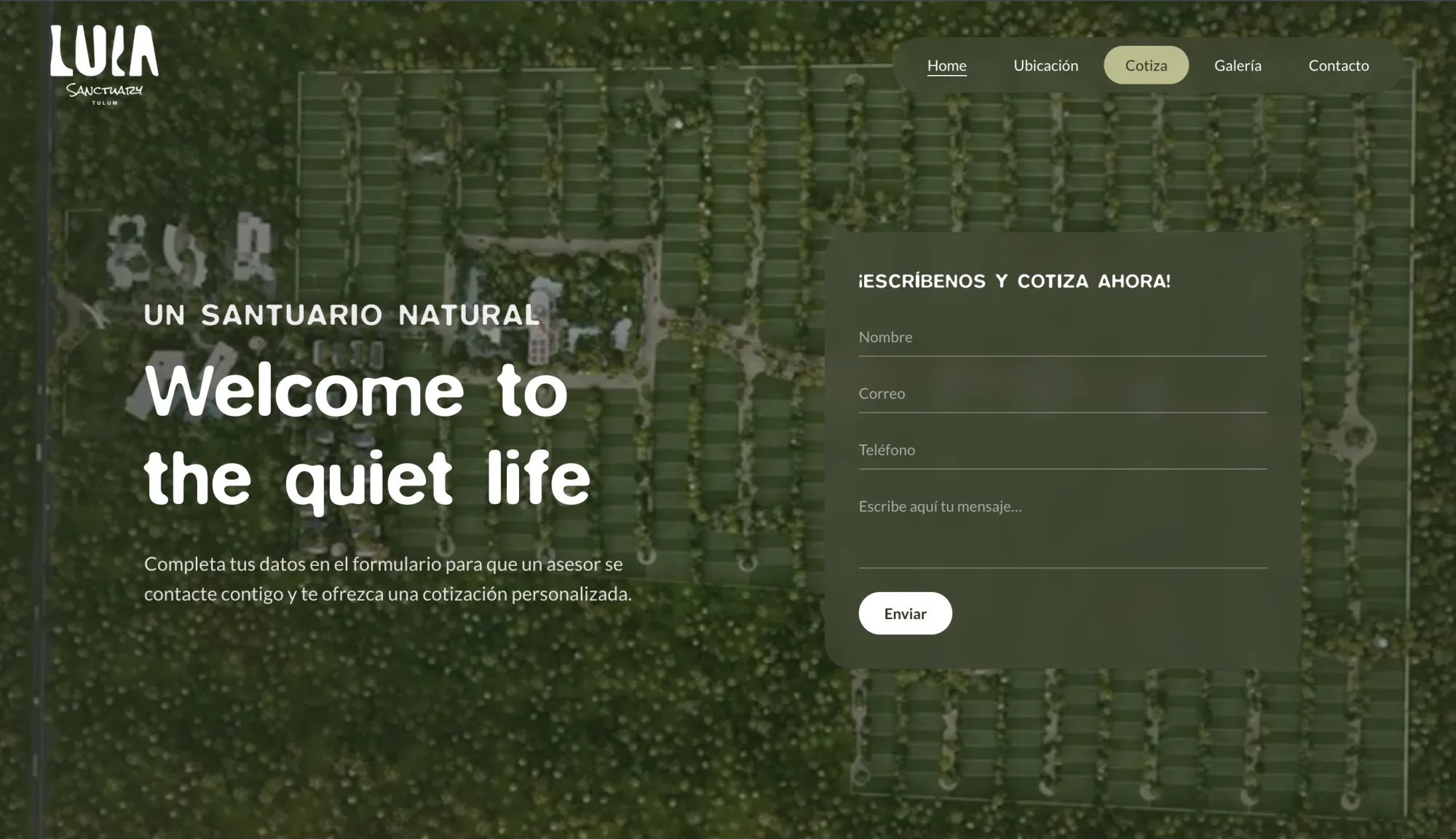Lula Sanctuary — Migración de Webflow a sitio a la medida
